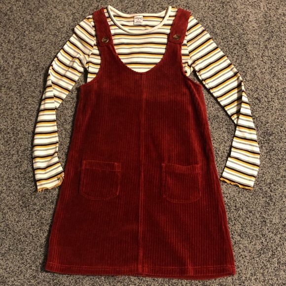 Blue Spice Other - Blue Spice Overall Corduroy Dress EUC Size 10/12